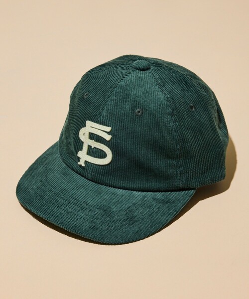 Cooperstown Ball Cap(クーパーズタウンボールキャップ)の「COOPERSTOWN BALL CAP/クーパーズタウン ボールキャップ 別注 フェルトロゴ コーデュロイキャップ/C.B.C by COOPERSTOWN BALL CAP(キャップ・メンズ・チャコールグレー/ネイビー/ブラウン/グリーン/ベージュ系その他・ONE SIZE)」の4枚目の写真