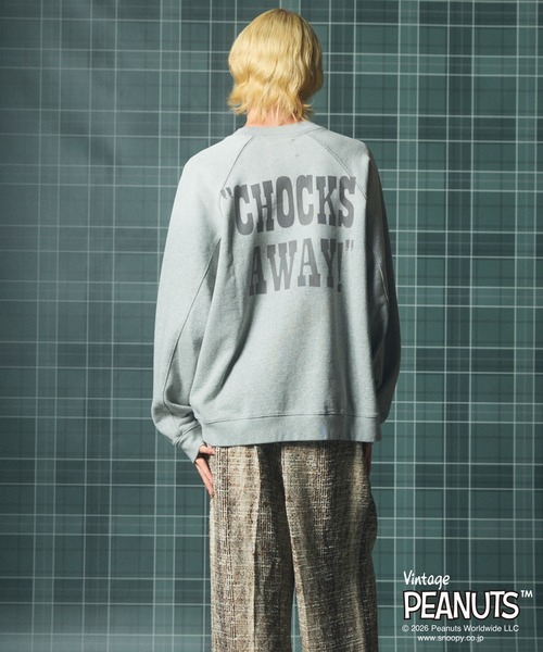 MAISON SPECIAL(メゾンスペシャル)の「《UNISEX》「PEANUTS」プライムオーバークルーネックスウェット/「PEANUTS」Prime-Over Crew Neck Sweatshirt【MAISON SPECIAL/メゾンスペシャル】(スウェット・メンズ・ネイビー/グレー/ライトグリーン・2/0/1)」の19枚目の写真