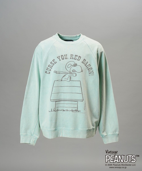 MAISON SPECIAL(メゾンスペシャル)の「《UNISEX》「PEANUTS」プライムオーバークルーネックスウェット/「PEANUTS」Prime-Over Crew Neck Sweatshirt【MAISON SPECIAL/メゾンスペシャル】(スウェット・メンズ・ネイビー/グレー/ライトグリーン・2/0/1)」の9枚目の写真