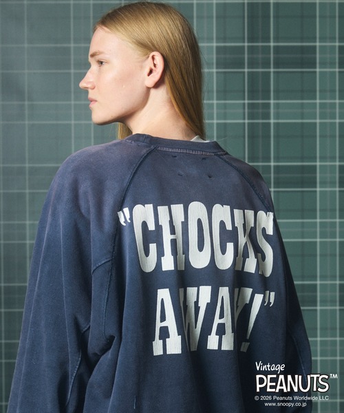 MAISON SPECIAL(メゾンスペシャル)の「《UNISEX》「PEANUTS」プライムオーバークルーネックスウェット/「PEANUTS」Prime-Over Crew Neck Sweatshirt【MAISON SPECIAL/メゾンスペシャル】(スウェット・メンズ・ネイビー/グレー/ライトグリーン・2/0/1)」の11枚目の写真