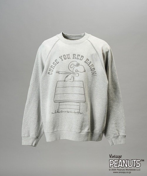 MAISON SPECIAL(メゾンスペシャル)の「《UNISEX》「PEANUTS」プライムオーバークルーネックスウェット/「PEANUTS」Prime-Over Crew Neck Sweatshirt【MAISON SPECIAL/メゾンスペシャル】(スウェット・メンズ・ネイビー/グレー/ライトグリーン・2/0/1)」の8枚目の写真