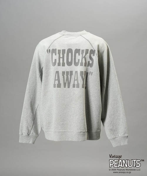 MAISON SPECIAL(メゾンスペシャル)の「《UNISEX》「PEANUTS」プライムオーバークルーネックスウェット/「PEANUTS」Prime-Over Crew Neck Sweatshirt【MAISON SPECIAL/メゾンスペシャル】(スウェット・メンズ・ネイビー/グレー/ライトグリーン・2/0/1)」の6枚目の写真