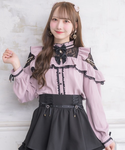 ROJITA(ロジータ)の「ダブルリボンサイドチェーンブラウス(シャツ/ブラウス・レディース・ホワイト/ピンク/グレー・FREE)」の22枚目の写真