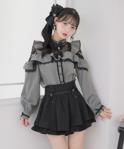 ROJITA(ロジータ)の「ダブルリボンサイドチェーンブラウス(シャツ/ブラウス・レディース・ホワイト/ピンク/グレー・FREE)」の19枚目の写真