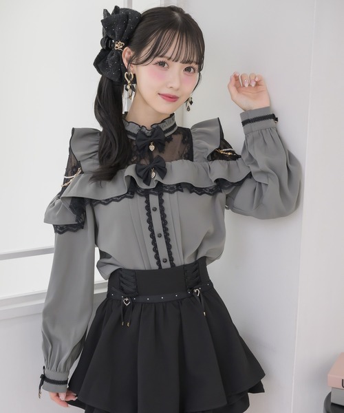 ROJITA(ロジータ)の「ダブルリボンサイドチェーンブラウス(シャツ/ブラウス・レディース・ホワイト/ピンク/グレー・FREE)」の20枚目の写真