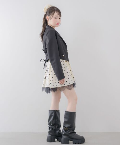 ems excite（エムズエキサイト）の「前リボンミニワンピース（ワンピース・レディース・ホワイト系その他/レッド系その他4/ブラック系その他4・FREE）」の13枚目の写真