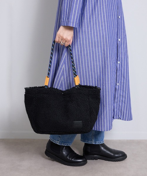 Magine(マージン)の「【SELECT】EM:ボアコード 2way トートバッグ/ショルダーバッグ(トートバッグ・メンズ・グレー/ブラウン/ブラック・FREE)」の1枚目の写真