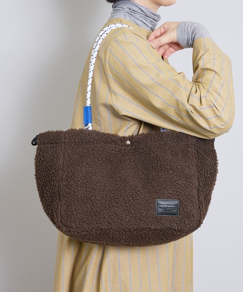 Magine(マージン)の「【SELECT】EM:ボアコード 2way トートバッグ/ショルダーバッグ(トートバッグ・メンズ・グレー/ブラウン/ブラック・FREE)」の11枚目の写真