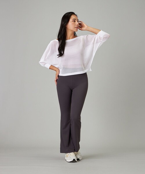 Chacott(チャコット)の「Boost フレアパンツ(その他パンツ・レディース・ブラック/ローズ/チャコール・M/S/L)」の8枚目の写真