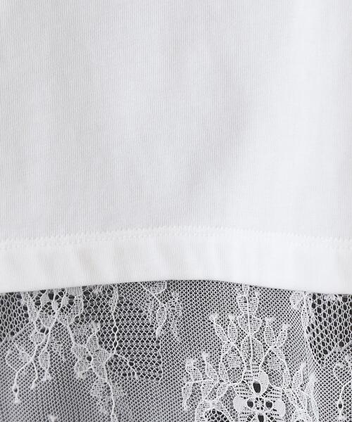 DRESSTERIOR（ドレステリア）の「レースヘム ロングスリーブプルオーバー（Tシャツ/カットソー・レディース・ブラック/オフホワイト・36/38）」の7枚目の写真