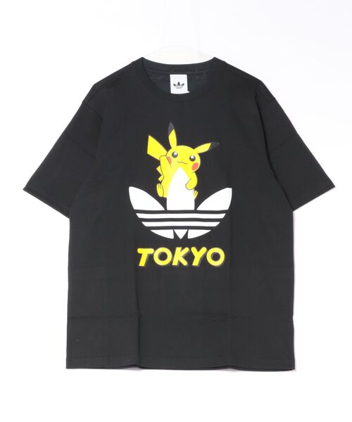 adidas(アディダス)の「adidas Originals/アディダス オリジナルス/POKEMON TEE TOKYO 3(Tシャツ/カットソー・レディース・ホワイト/ブラック・S/XL/M/XS/L)」の8枚目の写真