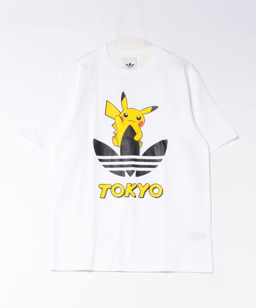 adidas(アディダス)の「adidas Originals/アディダス オリジナルス/POKEMON TEE TOKYO 3(Tシャツ/カットソー・レディース・ホワイト/ブラック・S/XL/M/XS/L)」の7枚目の写真