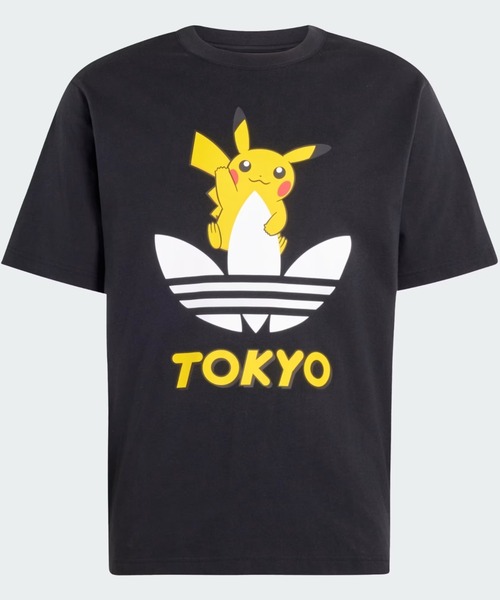 adidas(アディダス)の「adidas Originals/アディダス オリジナルス/POKEMON TEE TOKYO 3(Tシャツ/カットソー・レディース・ホワイト/ブラック・S/XL/M/XS/L)」の6枚目の写真
