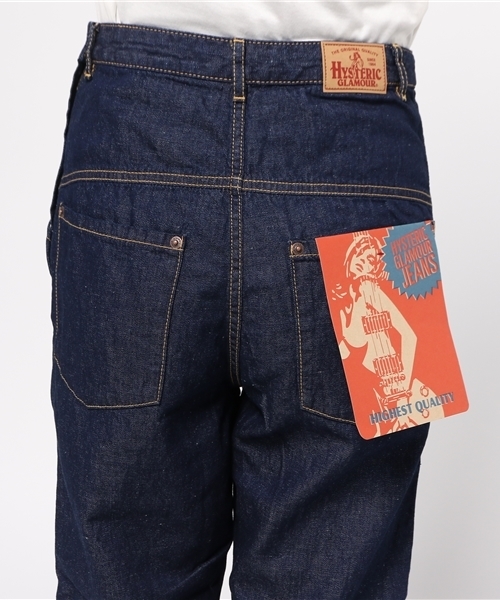 HYSTERIC GLAMOUR（ヒステリックグラマー）の「デニムワイドPT（デニムパンツ・レディース・インディゴブルー・X-SMALL/SMALL/MEDIUM/XX-SMALL）」の8枚目の写真