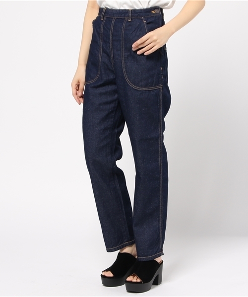 HYSTERIC GLAMOUR（ヒステリックグラマー）の「デニムワイドPT（デニムパンツ・レディース・インディゴブルー・X-SMALL/SMALL/MEDIUM/XX-SMALL）」の2枚目の写真