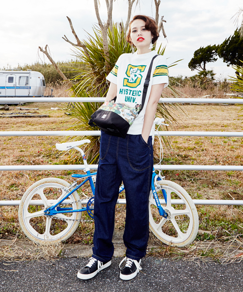 HYSTERIC GLAMOUR（ヒステリックグラマー）の「デニムワイドPT（デニムパンツ・レディース・インディゴブルー・X-SMALL/SMALL/MEDIUM/XX-SMALL）」の3枚目の写真