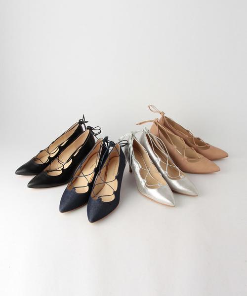 ODETTE E ODILE（オデットエオディール）の「OFD ギリー パンプス65（パンプス・レディース・シルバー/ブラック/ベージュ/ネイビー・22.5cm/22cm/23.5cm/24cm/24.5cm/23cm）」の7枚目の写真