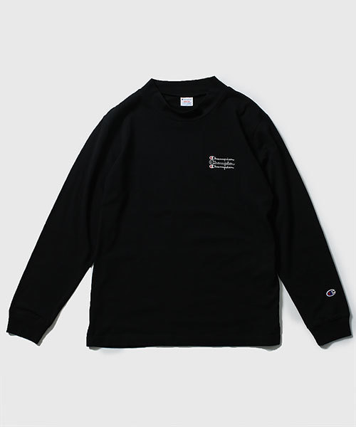 Champion（チャンピオン）の「Champion×nano・universe/チャンピオン別注モックネックTee（Tシャツ/カットソー・メンズ・トップグレー/ブラック/ネイビー/ホワイト/チャコールグレー・MEDIUM/X-LARGE/SMALL/LARGE）」の18枚目の写真