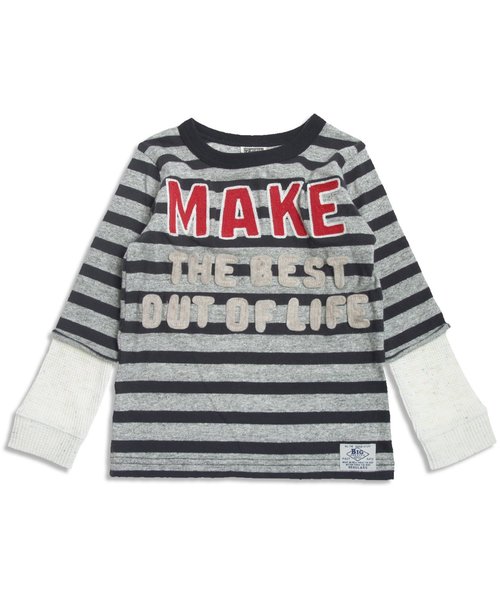 F.O.KIDS（エフオーキッズ）の「レイヤードＴシャツ（Tシャツ/カットソー・キッズ・レッド/ネイビー/その他・95/140/90/130/110/100/80/120）」の3枚目の写真