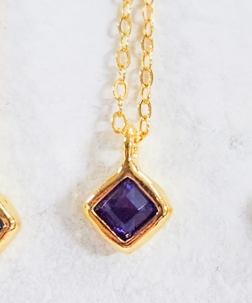 rovtski（ロフトスキー）の「Z)【LEF MADE】プチスクエアネックレス（ネックレス・メンズ・ホワイト/ブラック/グレー/ベージュ/クリア/ダークグレー/ブラウン系その他/エメラルド/ブルーパープル/レッド・FREE）」の22枚目の写真