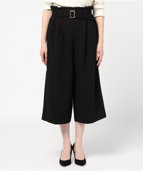 axes femme（アクシーズファム）の「バックル付きワイドパンツ（その他パンツ・レディース・ピンク/キャメル/ブラック・MEDIUM）」の8枚目の写真