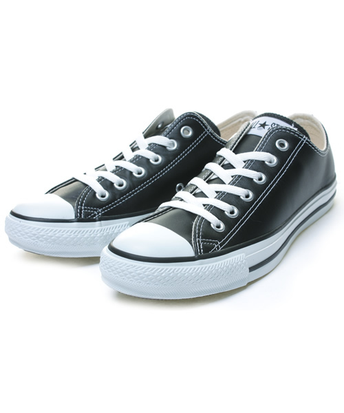CONVERSE（コンバース）の「CONVERSE LEA ALLSTAR OX（スニーカー・メンズ・ホワイト/ブラック・8h/8/9/9h/7h/10h/11h）」の2枚目の写真