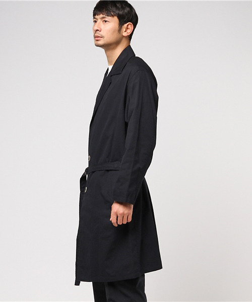 COMME CA ISM（コムサイズム）の「オーバーサイズシャツトレンチ（トレンチコート・メンズ・ネイビー/ベージュ/ホワイト・LARGE/MEDIUM）」の4枚目の写真