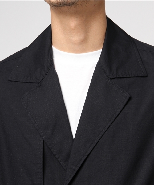 COMME CA ISM（コムサイズム）の「オーバーサイズシャツトレンチ（トレンチコート・メンズ・ネイビー/ベージュ/ホワイト・LARGE/MEDIUM）」の7枚目の写真