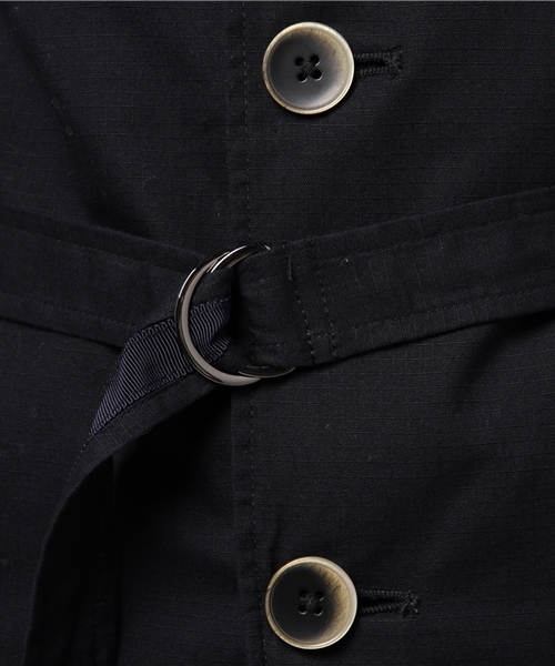 COMME CA ISM（コムサイズム）の「オーバーサイズシャツトレンチ（トレンチコート・メンズ・ネイビー/ベージュ/ホワイト・LARGE/MEDIUM）」の10枚目の写真