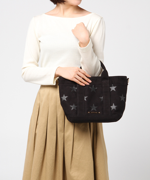 COLDE （コルデ）の「《COLDE》キャンバススタートートバッグ（トートバッグ・レディース・ブラック/ホワイト・ﾌﾘ-）」の11枚目の写真