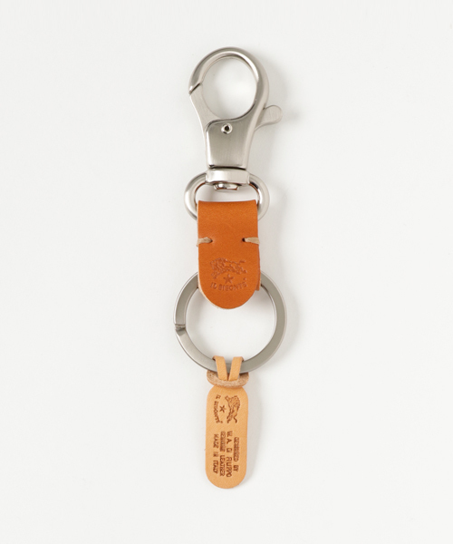 IL BISONTE(イルビゾンテ)の「IL BISONTE イカンフックシキキーホルダー #(キーケース/キーアクセサリー・メンズ・ベージュ/ブラウン/ブラック・FREE)」の1枚目の写真