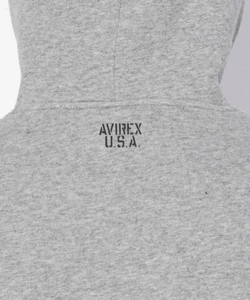パーカー avirex/ アヴィレックス/ DAILY L/S SWEAT PULL PARKA/ デイリー　長袖　スウェット　プルパーカー レディー avirex/ アヴィレックス/ DAILY L/S SWEAT PULL PARKA/ デイリー
