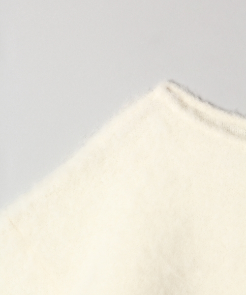 JEANASIS（ジーナシス）の「7Gブークレキモウプルオーバー/759607（ニット/セーター・レディース・オフホワイト/ピンク/グレー・FREE）」の6枚目の写真