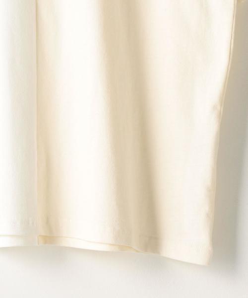 coen（コーエン）の「カレッジプリント切替リラックスフィットTシャツ（Tシャツ/カットソー・メンズ・ホワイト/ダークブラウン・LARGE/MEDIUM/SMALL）」の8枚目の写真
