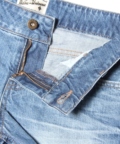 NANO universe（ナノユニバース）の「クラッシュショートパンツ（デニムパンツ・レディース・ブルー/インディゴブルー・SMALL/MEDIUM）」の9枚目の写真
