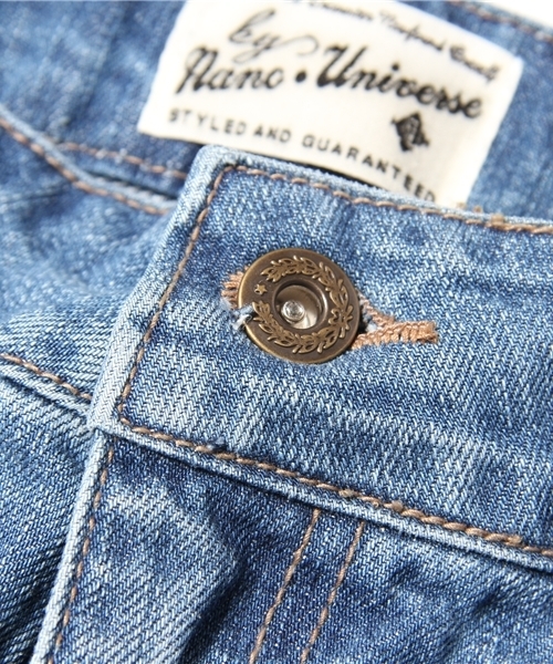 NANO universe（ナノユニバース）の「クラッシュショートパンツ（デニムパンツ・レディース・ブルー/インディゴブルー・SMALL/MEDIUM）」の10枚目の写真