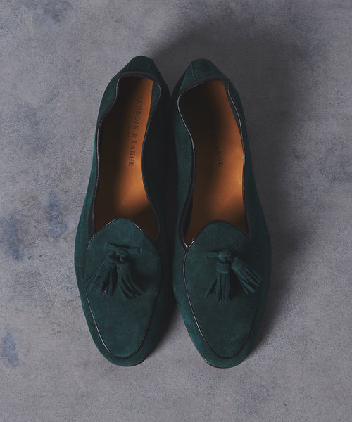 UNITED ARROWS(ユナイテッドアローズ)の「<BAUDOIN & LANGE(ボードイン アンド ランジ)> SUEDE TASSL(スリッポン・メンズ・ダークブラウン/ネイビー/ブラック/ダークグリーン・40/41/42)」の3枚目の写真