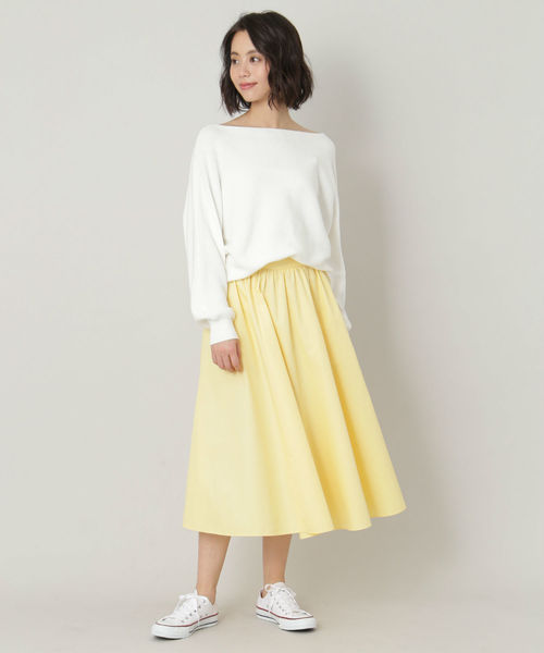 NATURAL BEAUTY BASIC(ナチュラルビューティーベーシック)の「◆カラーミディスカート(スカート・レディース・ベージュ/ピンク/イエロー・SMALL/MEDIUM/X-SMALL)」の9枚目の写真