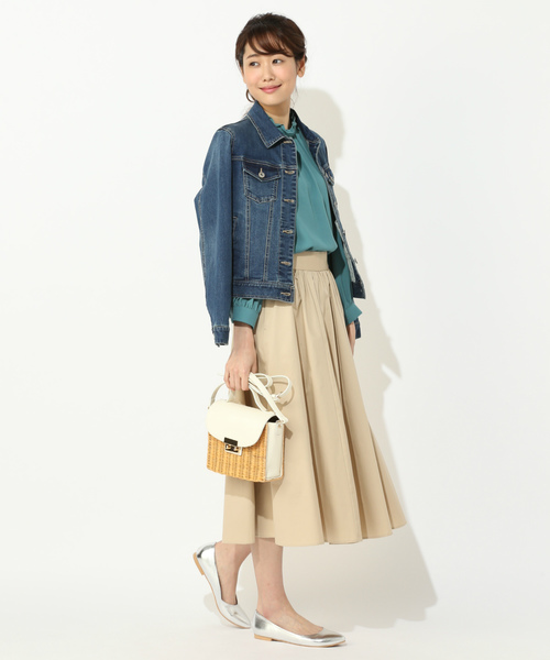NATURAL BEAUTY BASIC(ナチュラルビューティーベーシック)の「◆カラーミディスカート(スカート・レディース・ベージュ/ピンク/イエロー・SMALL/MEDIUM/X-SMALL)」の17枚目の写真