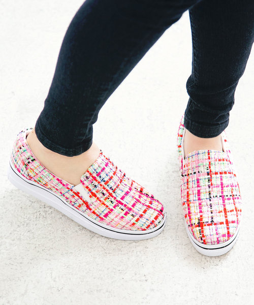 KOBE LETTUCE（コウベレタス）の「厚底スリッポンシューズ（スリッポン・レディース・ブラック/レッド系その他/シルバー/ホワイト/グレー系その他・M/LL/L/S）」の5枚目の写真