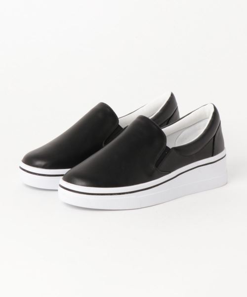 KOBE LETTUCE（コウベレタス）の「厚底スリッポンシューズ（スリッポン・レディース・ブラック/レッド系その他/シルバー/ホワイト/グレー系その他・M/LL/L/S）」の9枚目の写真