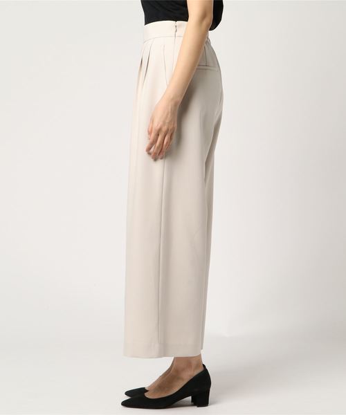 un dix cors（アンディコール）の「ダブルクロスワイドパンツ（その他パンツ・レディース・アイボリー/ブラック/ピンク・36/38）」の5枚目の写真