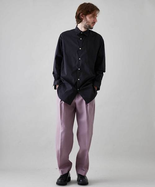 UNITED TOKYO（ユナイテッドトウキョウ）の「タイプライターオーバーサイズシャツ（シャツ/ブラウス・メンズ・ブラック・1/2/3）」の4枚目の写真