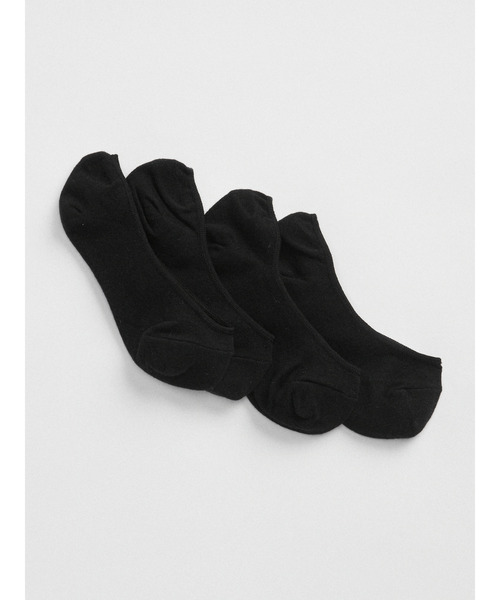 GAP（ギャップ）の「Gap スニーカーソックス（2足組）（ソックス/靴下・レディース・ブラック/ライトグレー/ホワイト・ONE SIZE/ONESIZE）」の2枚目の写真