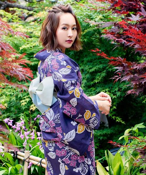 KOBE LETTUCE（コウベレタス）の「選べる華やか全10柄☆平織浴衣＋作り帯2点セット（浴衣・レディース・ホワイト系その他/ブラック系その他/ブルー系その他/パープル系その他/ピンク系その他/ホワイト系その他2/ホワイト系その他3/ホワイト系その他4/ブルー系その他2/ブルー系その他3・FREE）」の19枚目の写真