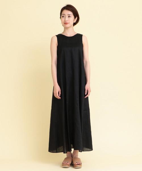 【早い者勝ち】 ビューティーアンドユース　リネン バックリボン　ワンピース BEAUTY&YOUTH UNITED ARROWS（ビューティーアンドユース