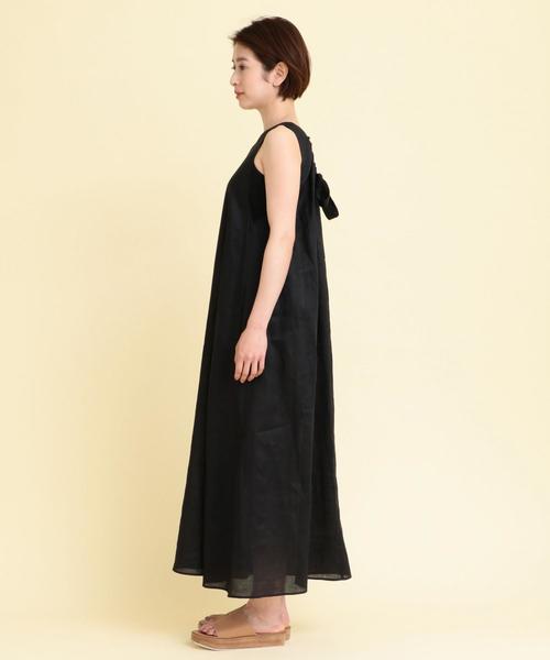 B&Y バックリボンノースリーブワンピース BEAUTY&YOUTH UNITED ARROWS（ビューティーアンドユース