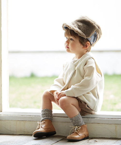 【NAOMI ITO(ナオミイトウ)】 オーガニックコットンファーベスト こんぺい（その他ベビー用品）｜NAOMI ITO（ナオミイトウ）