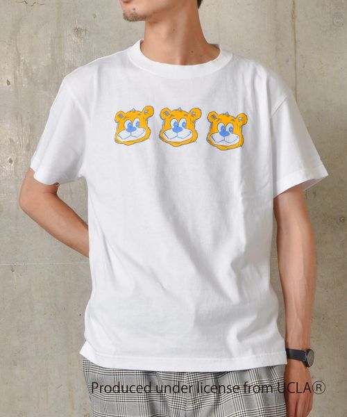 US UNIVERSITY×SHIPS JET BLUE: ビックプリントTシャツ◇ US UNIVERSITY×SHIPS JET BLUE: ビックプリントTシャツ◇