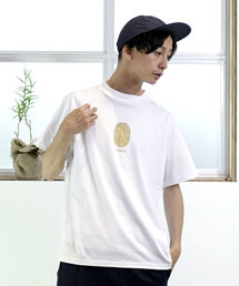 [L&HARMONY / エルアンドハーモニー]ハイクルーネックプリントTシャツ"KOBAN"